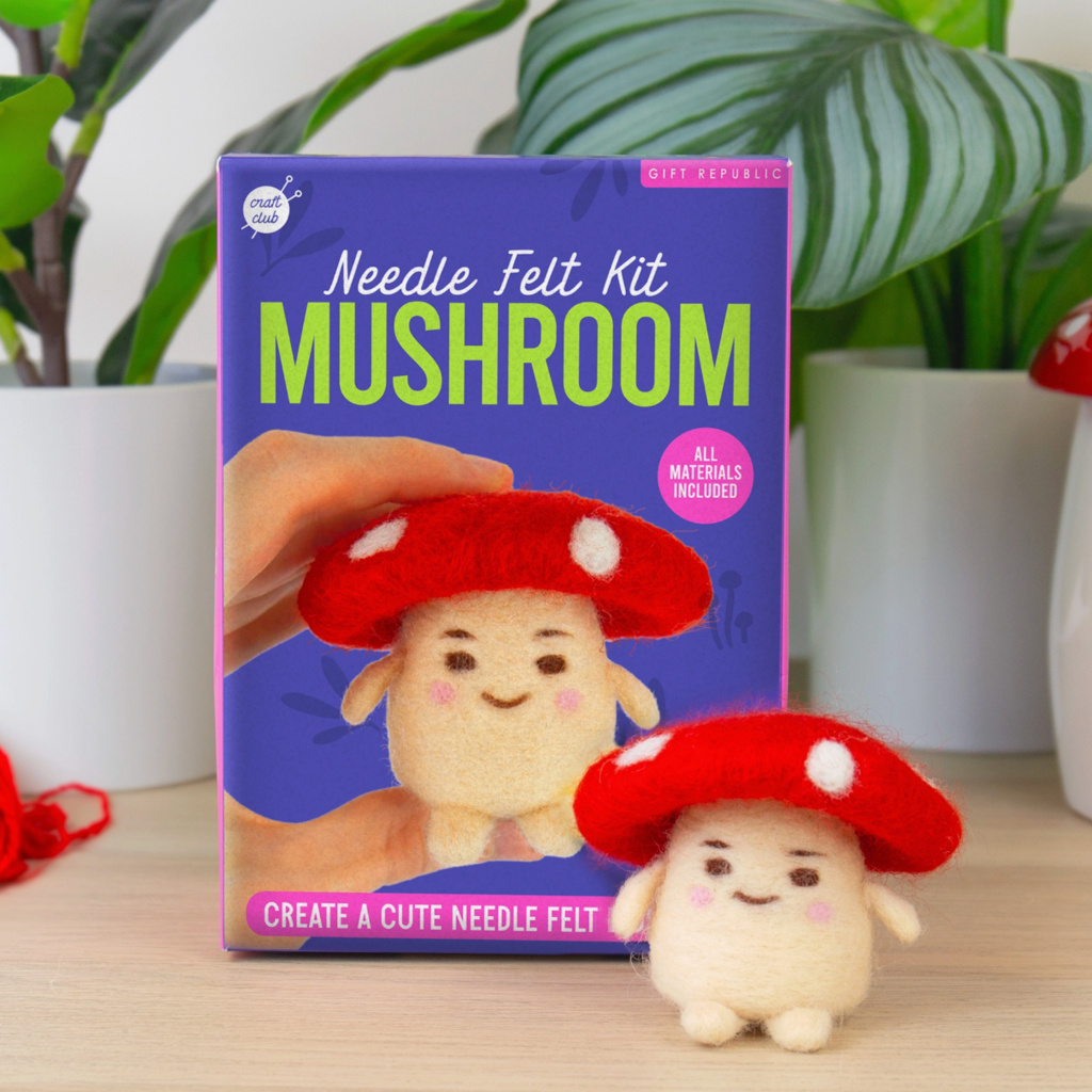 Gift Republic Mushroom Needle Felting Kit