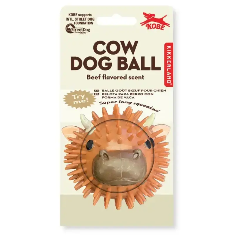 Kikkerland Cow Dog Ball