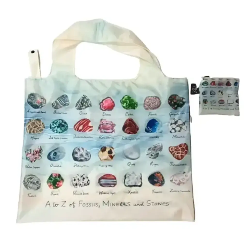June Apothicarie A To Z Rocks and Fossils Eco Reusable Bag