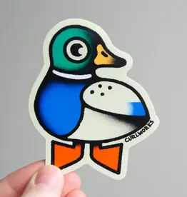 Curlworks Mallard Duck - 3" Vinyl Sticker