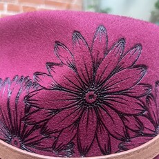 Crafty Little B Crafty Little B - Hand Burned Hat, Red