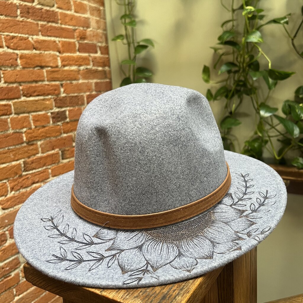 Crafty Little B Crafty Little B - Hand Burned Hat, Blue