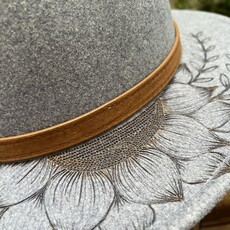 Crafty Little B Crafty Little B - Hand Burned Hat, Blue