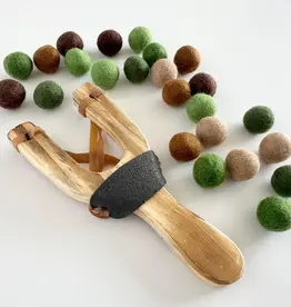 Wool Jamboree Camouflage Slingshot And Felt Ball Set
