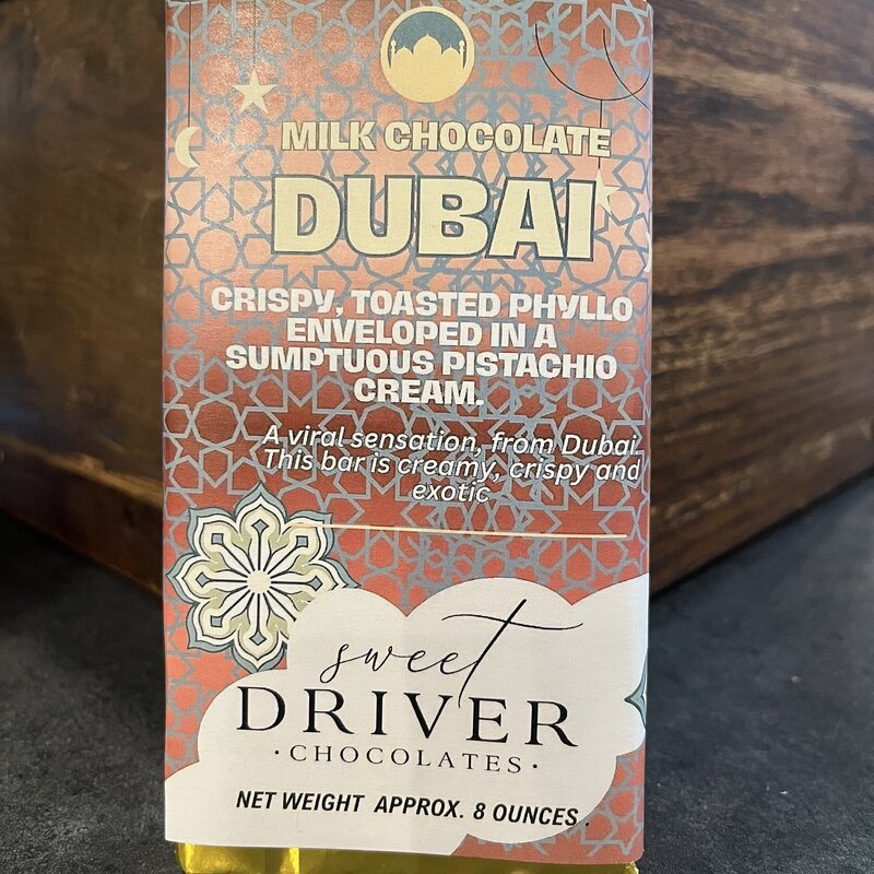 Sweet Driver Chocolates Sweet Driver Chocolates - Milk Chocolate Dubai Bar (Large)