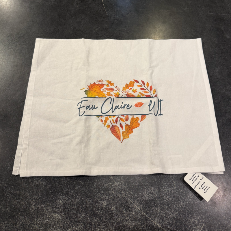First & Foremost Eau Claire Leaf Tea Towel
