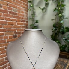 Helen Wang Jewelry Necklace - 14k Gold Filled Lapis Lazuli Bronze Elephant