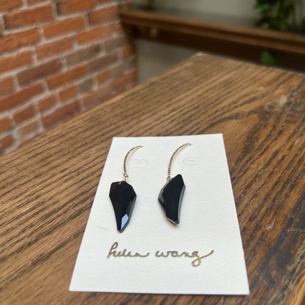 Helen Wang Jewelry Earrings - Hammered 14k Gold Filled Ltd. Ed. Swarovski Wings