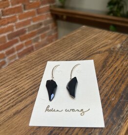 Helen Wang Jewelry Earrings - Hammered 14k Gold Filled Ltd. Ed. Swarovski Wings