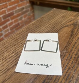 Helen Wang Jewelry Earrings - Sterling Silver Square Hoops