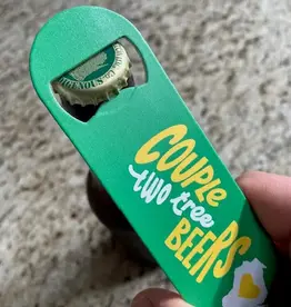 Flags Over Wisconsin Couple Two Tree Beers Pro Bottle Opener 7" Stainless Steel