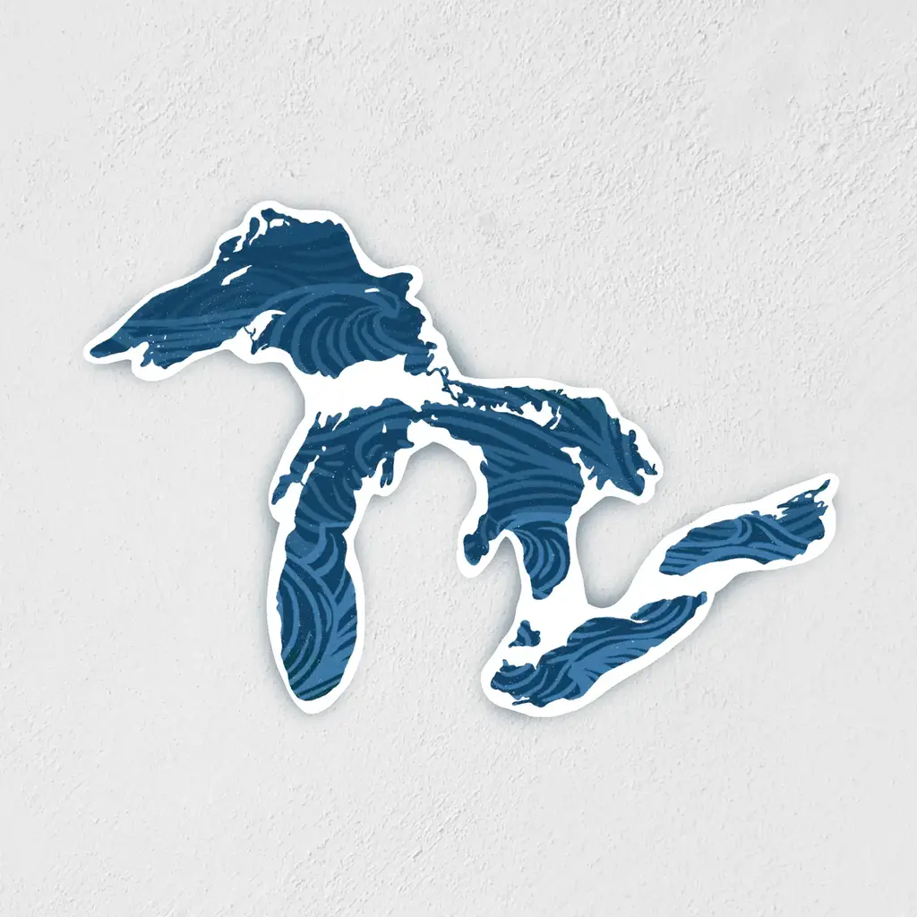 Little Rock Designs Sticker - Great Lake Wave