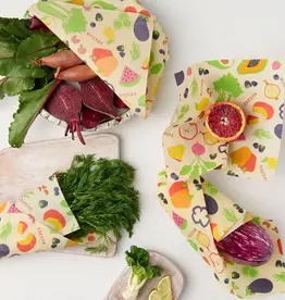 Reusable Beeswax Food Wraps - Harvest - 4 Pack