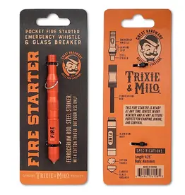 Trixie & Milo Emergency Fire Starter with Whistle