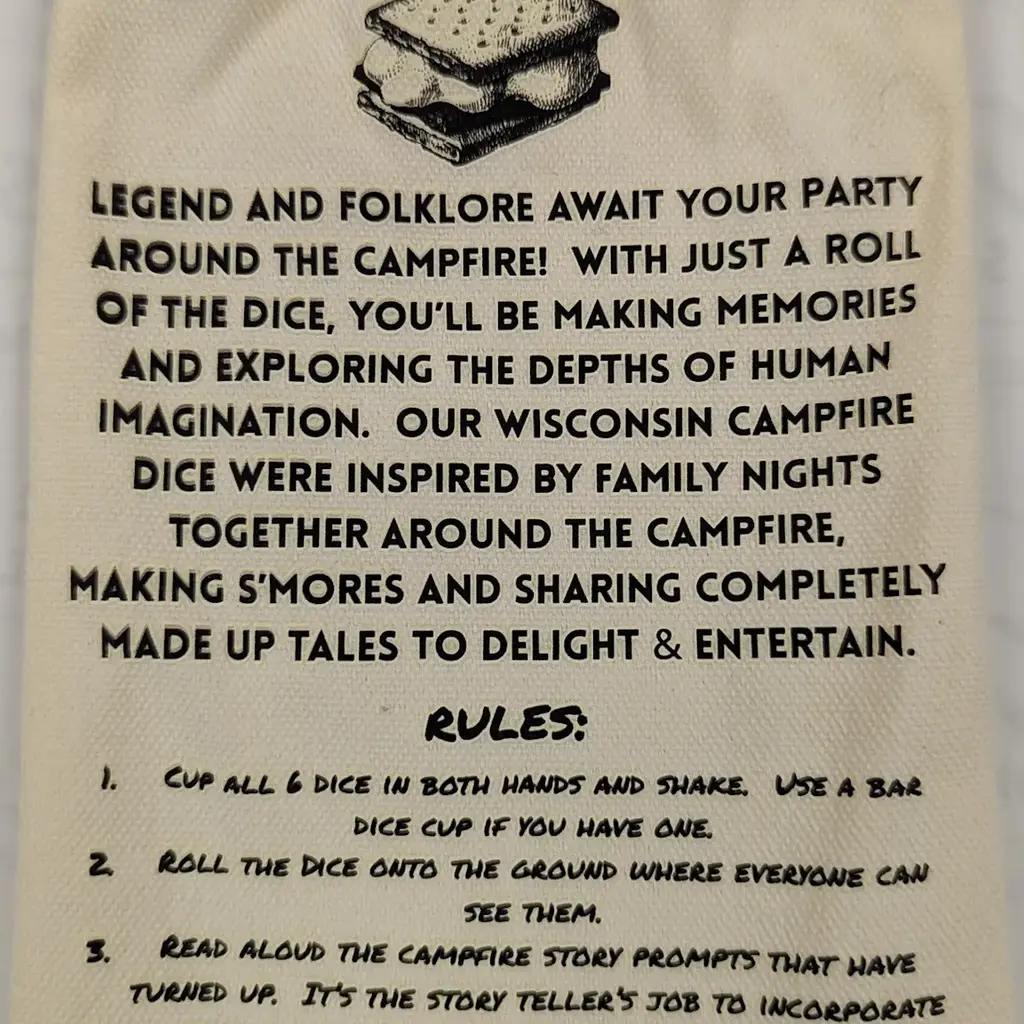 Wisconsin Bee Co. Wisconsin Campfire Story Dice