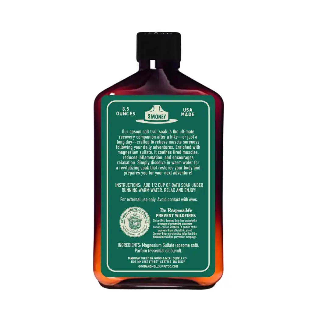 Good & Well Supply Co. Epsom Salt Trail Soak - Smokey Bear - Fir & Cedar