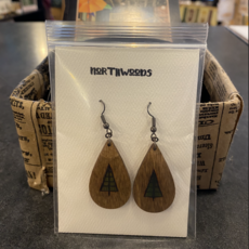 Wisco Cheer Wood Earring Simple Pine