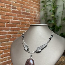 Pennyroyal Moon Wings Pendant