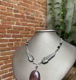 Pennyroyal Moon Wings Pendant