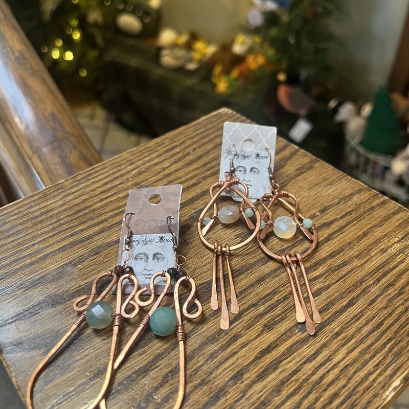 Pennyroyal Moon Large Copper Earrings (Assorted)