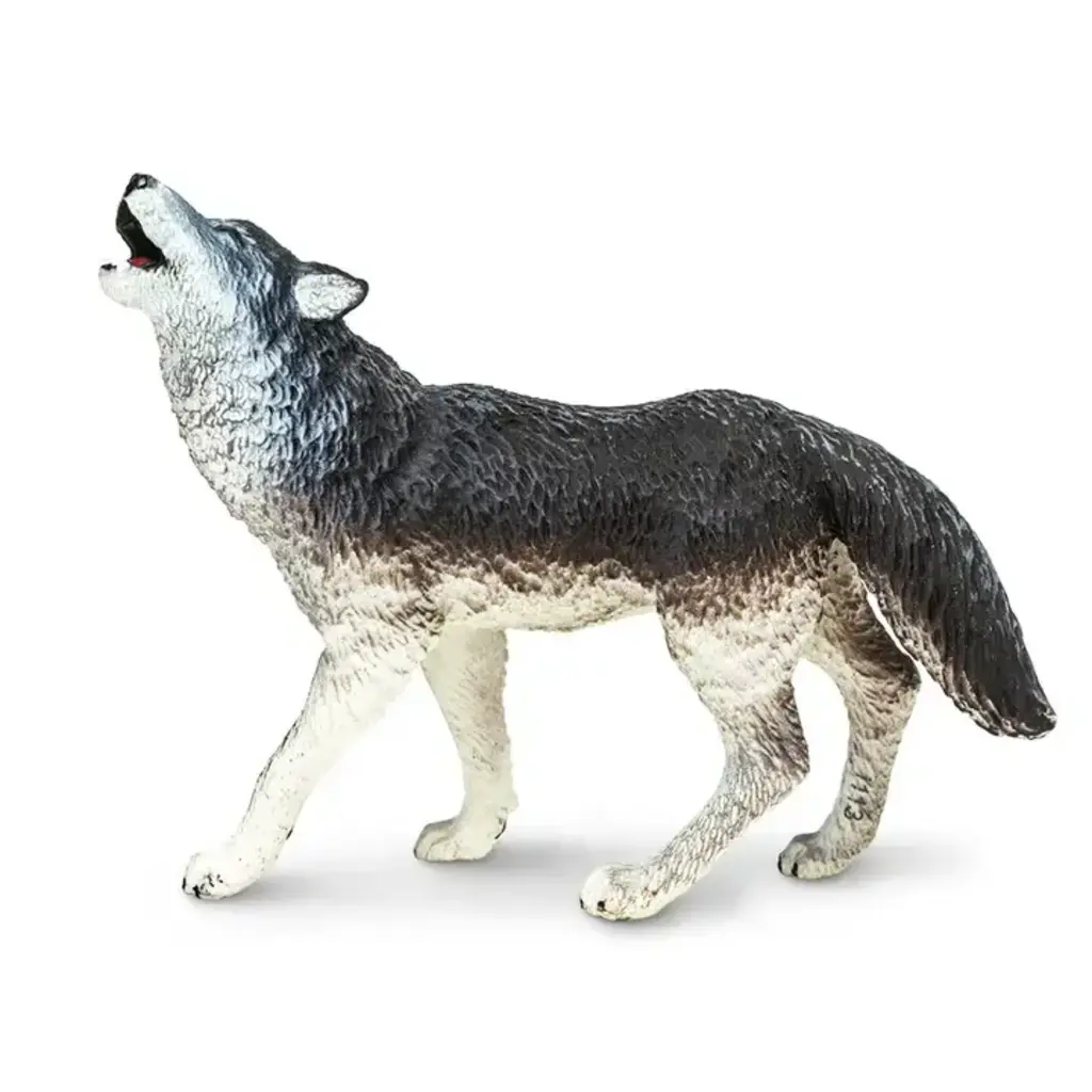 Safari Toys Animal Toy - Gray Wolf