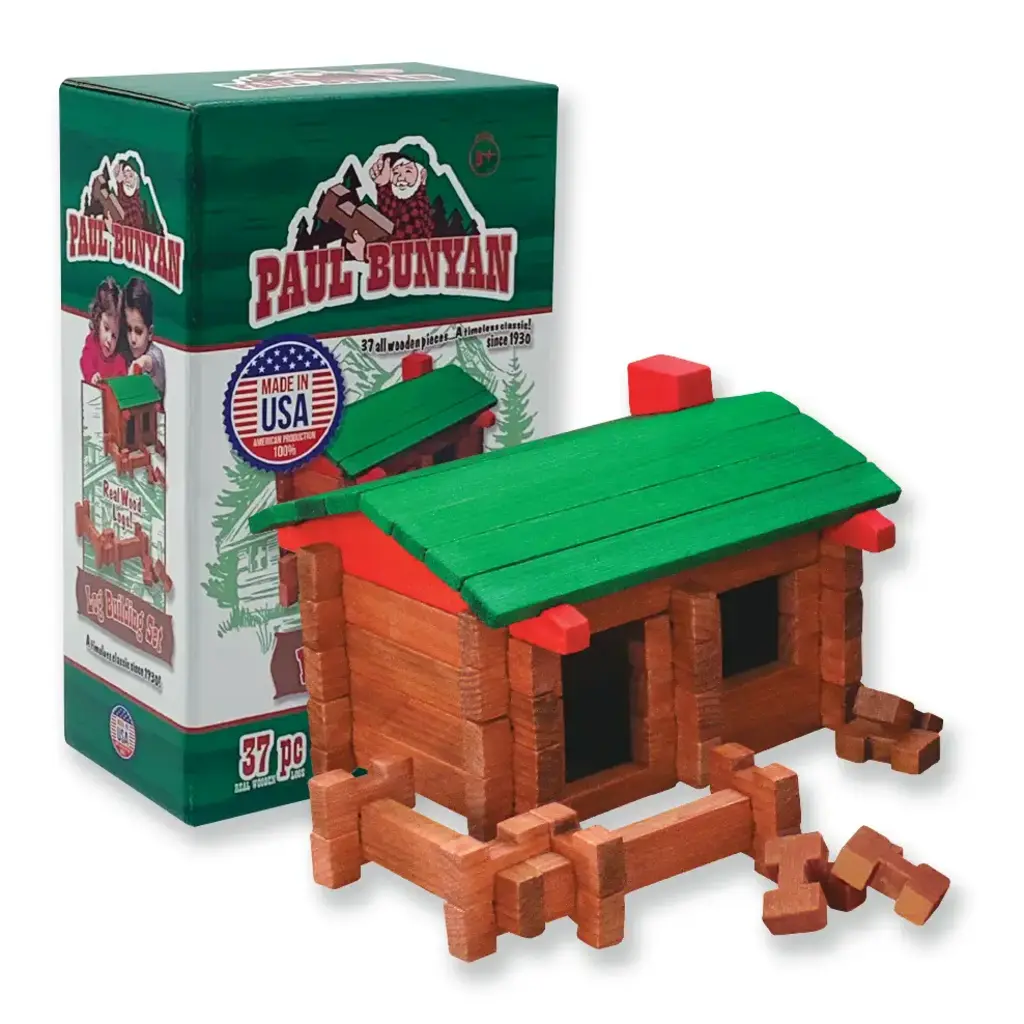 Roy Toy (Faire) Paul Bunyan Log Building Set