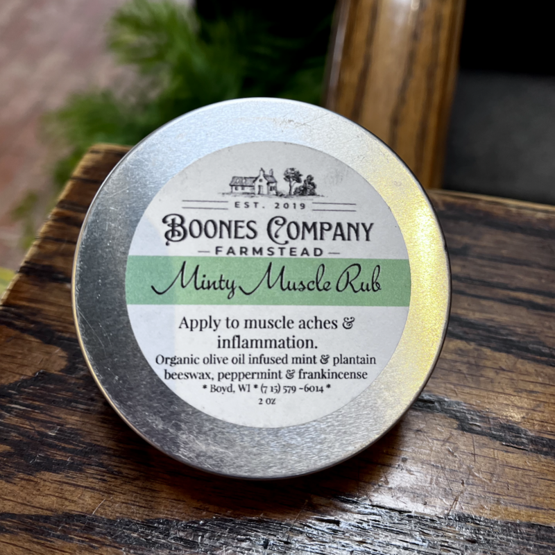 Boones Company Farmstead Minty Muscle Rub
