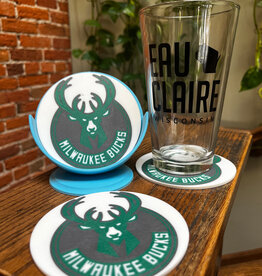 Dave West 3D Printed Milwaukee Bucks Coasters - Set of 4