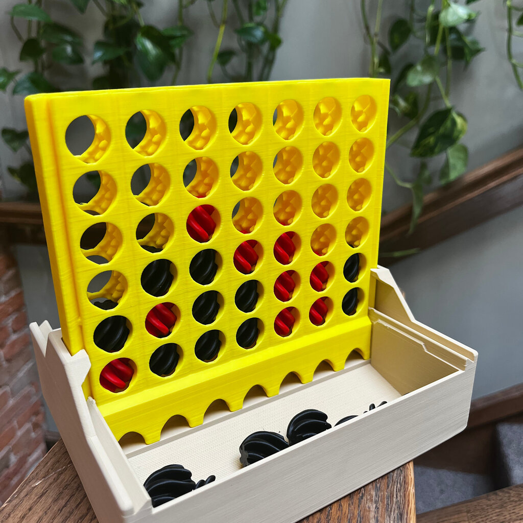 Dave West 3D Printed Connect 4 - Self Sorting