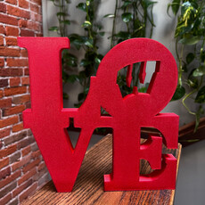 Dave West 3D Printed Red WI Love Sign