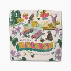 Geometry (Faire) Dishcloth Set - Greetings from Wisconsin