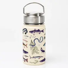 Cognitive Surplus 12 oz. Stainless Steel Vacuum Flask - Freshwater Fish