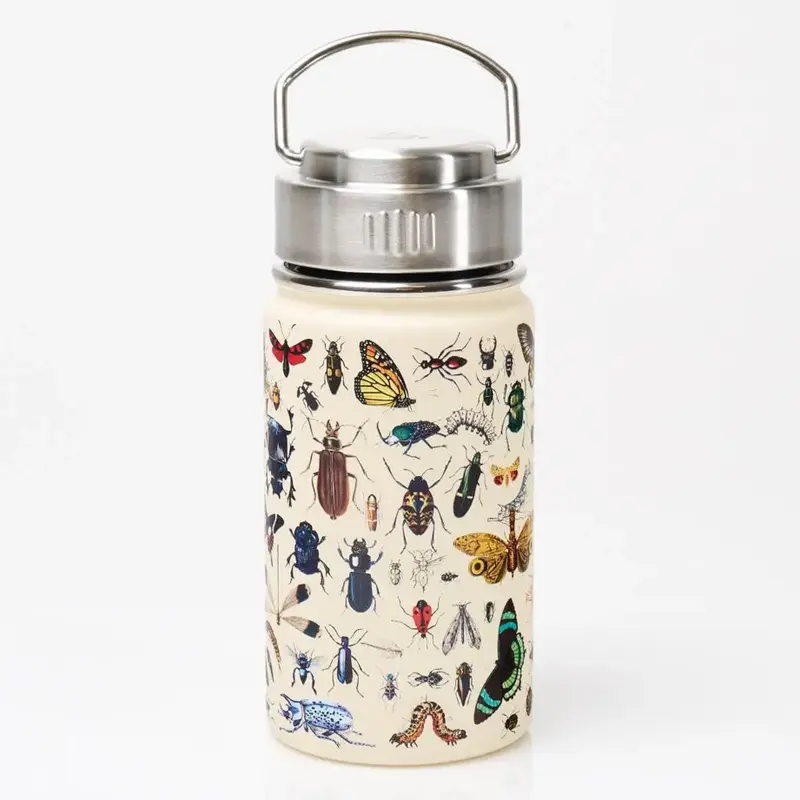 Cognitive Surplus 12 oz. Stainless Steel Vacuum Flask - Insects