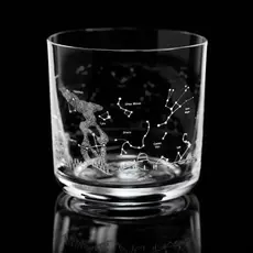 Cognitive Surplus Whiskey Glass - Night Sky Star Chart