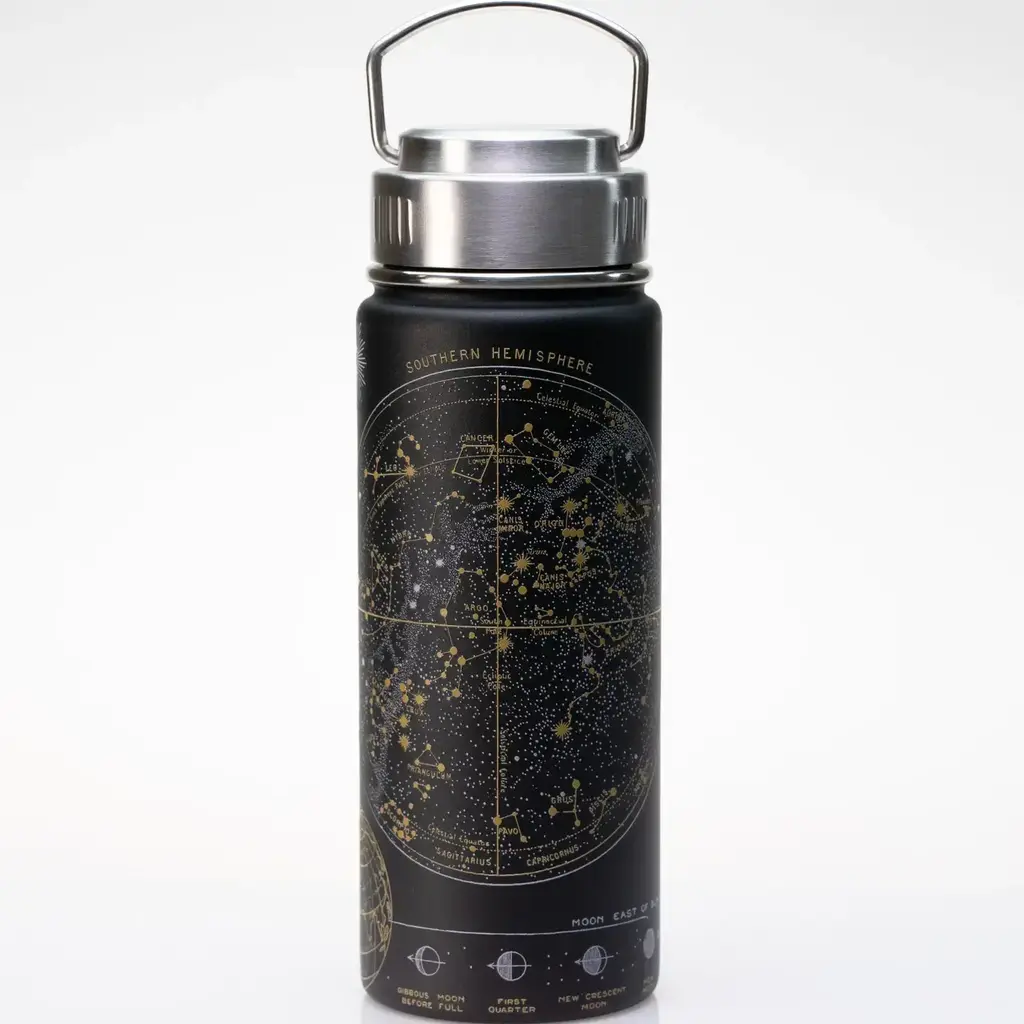 Cognitive Surplus 18 oz. Stainless Steel Vacuum Flask - Star Chart