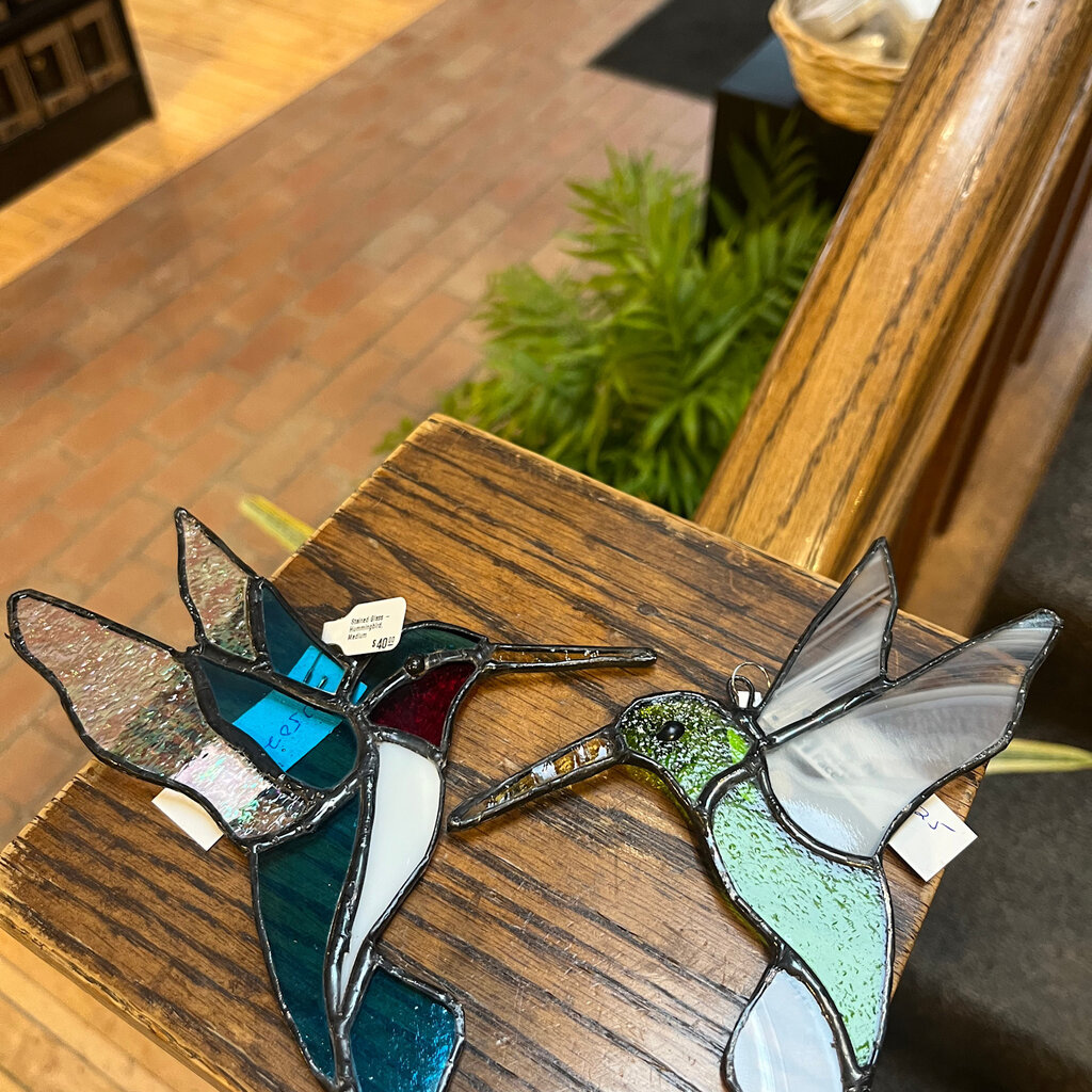 Nancy Jackson Stained Glass -  Hummingbird, Small