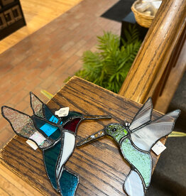 Nancy Jackson Stained Glass -  Hummingbird, Small