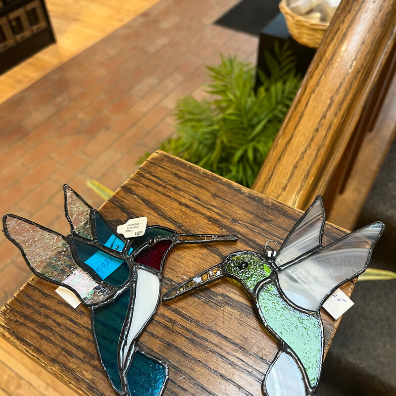 Nancy Jackson Stained Glass -  Hummingbird, Small