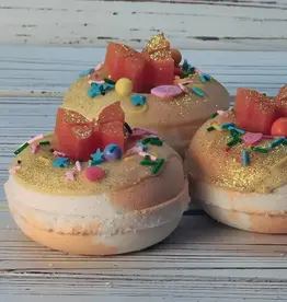 Handmade Natural Beauty Bath Bomb Donuts: Magic of Monarchs