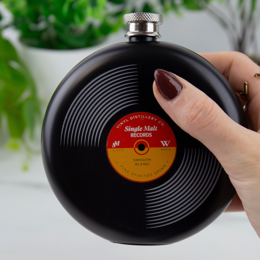 Gift Republic Vinyl Hip Flask