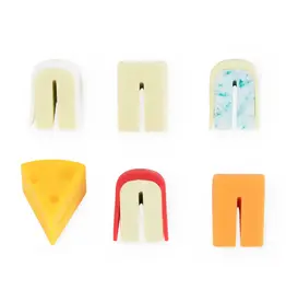Twine Truezoo Cheese Please Silicone Glass Markers Set of 6