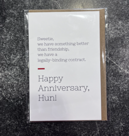 The Middle Shore The Middle Shore - Sweetie We Have Anniversary Greeting Card