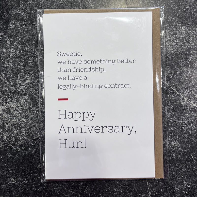 The Middle Shore The Middle Shore - Sweetie We Have Anniversary Greeting Card