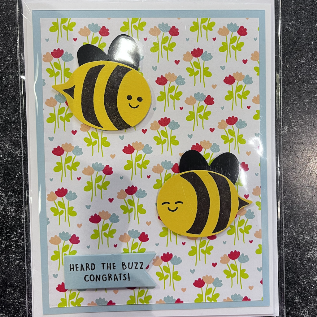 chelsea Wisner Card Congratulations- Bees