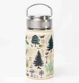 Cognitive Surplus 12 oz. Stainless Steel Vacuum Flask - Woodland Forest
