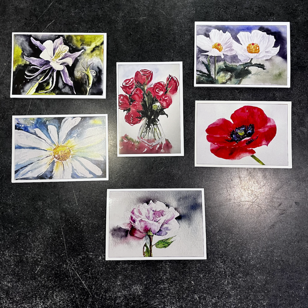 Amy Beidleman Flowers Greeting Card Set - (Set of 12)