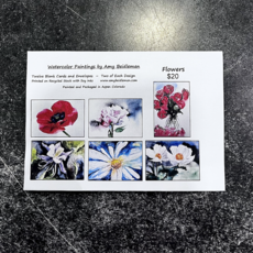Amy Beidleman Flowers Greeting Card Set - (Set of 12)