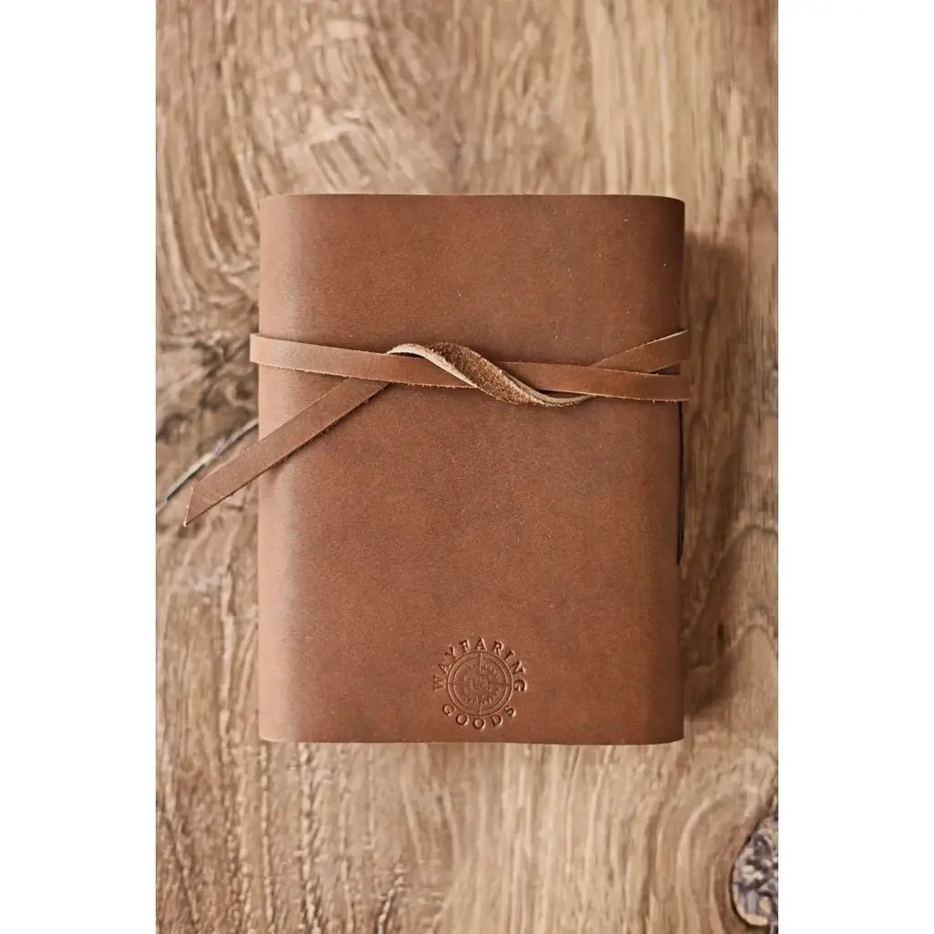 Wayfaring Goods Leather Journal with Pine Tree