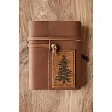 Wayfaring Goods Leather Journal with Pine Tree