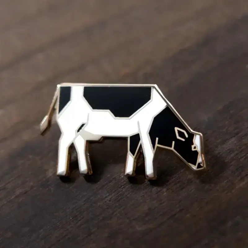 Prairi Lu Studio Cow Enamel Pin